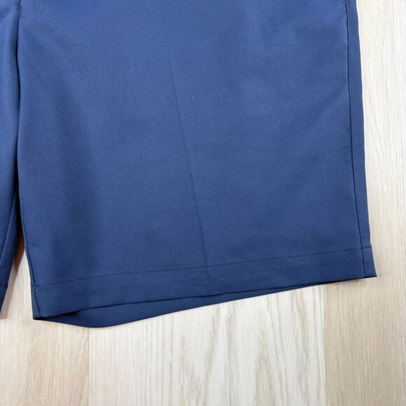 Peter Millar Mens Navy Blue Salem High Drape Performance Comfort Shorts Size 42 - Picture 2 of 11